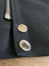 Women's Wild-Jacket Turn-Down-Collar Spring Zipper Black Fashion EAM High-Quality Loose