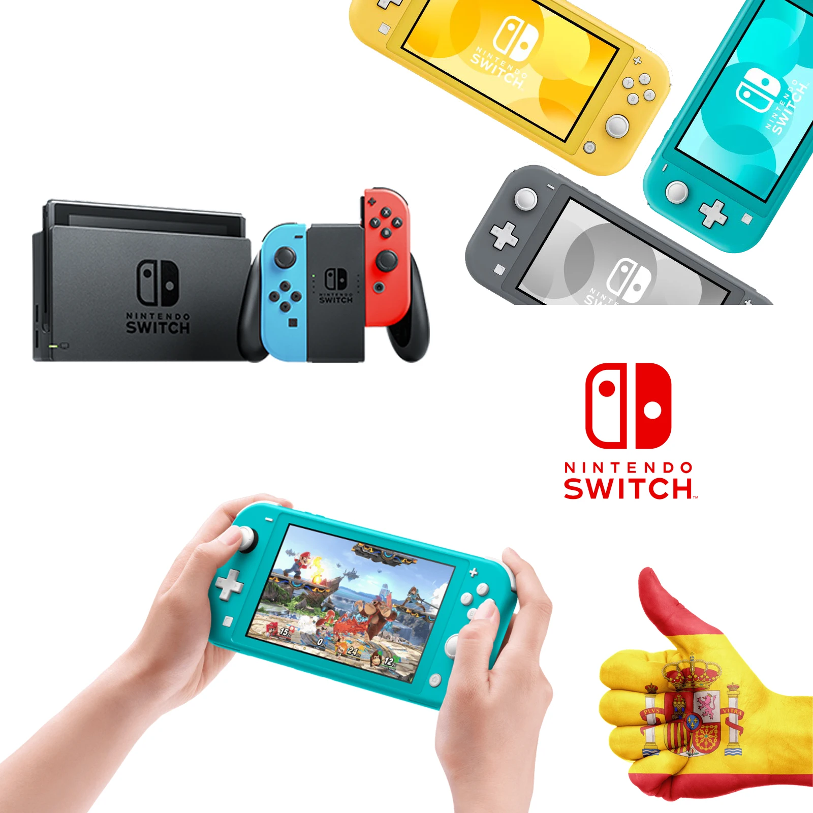 Nintendo Switch-Console Console Di Colore Blu Al Neon/Neon Rosso O Lite Di Scegliere Il Modello-Nintendo Interruttore Lite