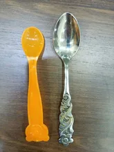 1Pc de seguridad PP temperatura cuchara para bebé cubertería Kids15X3.5cm vajilla