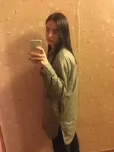 Shirt Jacket Outwear Oversized Coat Spring Warm-Button Thin PUWD Chic Fashion Woman Ladies