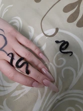 Anillo de serpiente gótico para hombre y Mujer, joyería de fiesta ajustable, góticas, color negro, exageradas, regalo