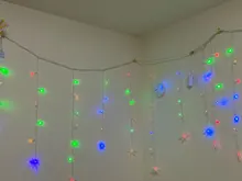 Led-String-Lights Christmas-Snowflakes Holiday Party Waterproof Connectable Wave