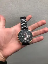 Reloj de pulsera deportivo Para Hombre, cronógrafo de cuero, estilo militar, informal, Moderno, novedad de 2021