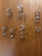 12 unids/set 2020 de oro de moda Color puños de oído hoja pendientes de Clip pendientes largos aretes pendientes para las mujeres los escaladores sin Piercing falso cartílago accesorios de aretes