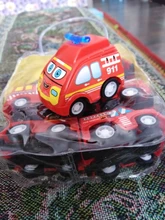 6 uds juguete de modelo de coche atrás coche vehículo móvil camión de bomberos modelo Taxi chico Mini juguetes regalo Diecasts juguete para los niños