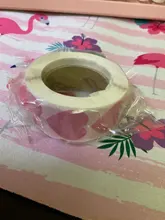 Etiqueta con forma de corazón de amor, paquete de álbum de recortes, embalaje, sello, etiquetas, suministro para fiestas de cumpleaños, papelería, 500 Uds. Por rollo