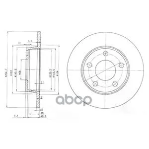 Тормозной Диск Bg3671 Delphi арт. BG3671