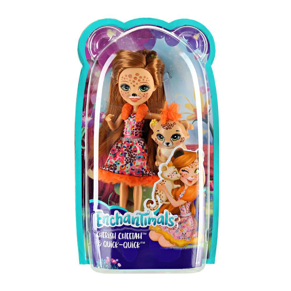 Кукла Enchantimals Чериш Гепарди с любимой зверюшкой
