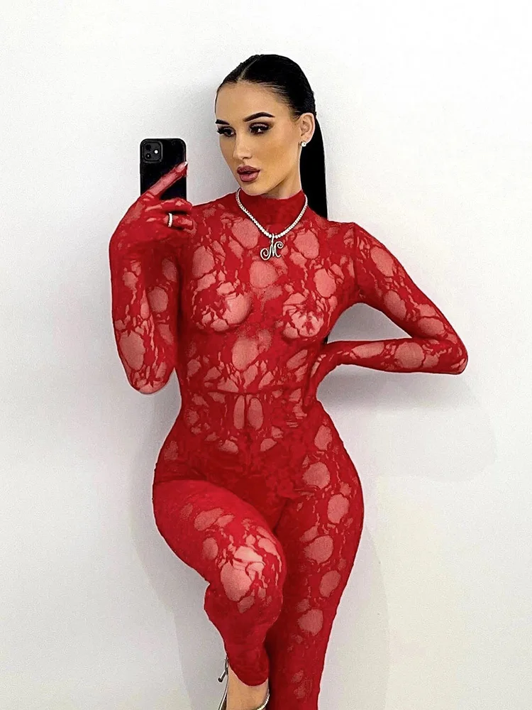 See Through Gothic Jumpsuit 3