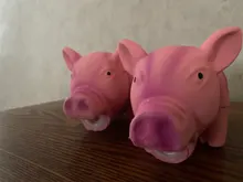 Latex Toy Dog-Chew-Toys Pet-Training-Products Molar Sound Squeak Funny Pig-Grunting Cute