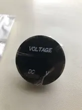 Voltímetro Digital para motocicleta, voltímetro Digital con pantalla LED, resistente al agua, Mini DC5V-48V redondo