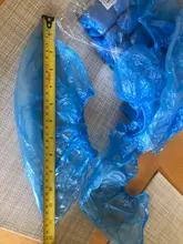 Cubiertas desechables de plástico para zapatos, cubiertas de plástico para limpieza de calzado, impermeable, para exteriores y días lluviosos, 100 Uds.