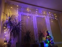 String-Lights Curtain Droop Icicle Outdoor-Decoration Christmas Garden Party 220V Drop-5m