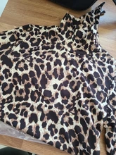 EIFER-Body de leopardo para mujer, Body Sexy ajustado, traje de cuello alto de manga larga, mono estampado