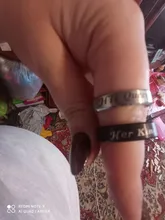 SHOUMAN-anillos de boda de acero inoxidable para parejas, King y Queen, para amantes, promesa, regalo de San Valentín