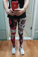 Qickitout-leggings elásticos para mujer, pantalones de LICRA 12% con estampado Digital de dibujos animados de Dios, caballo, Calavera, Estrella