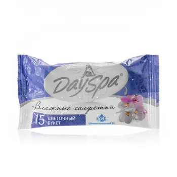 

Wet wipes day spa "flower bouquet" 15 PCs.