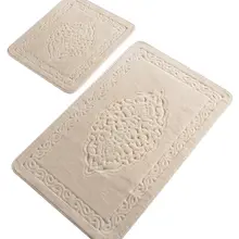 Коврики для ванной, Нескользящие, Противоскользящие коврики, Нескользящие, противоскользящие, Элитный камень, хлопок, 2'Li, набор, 60X100 см-50X60 см