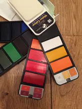 Superior 18/25/33/42Color sólido pintura acuarela con cepillo de agua portátil acuarela pigmento para principiantes dibujo suministros