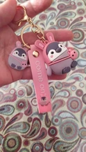 LLavero de muñeco de pingüino bonito de dibujos animados creativo coche personalizado llavero exquisito llavero correa de mano bolso adornos para el móvil