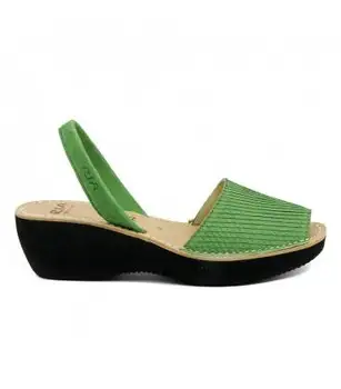 

Avarca-Wedge Suede Green