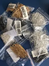 200 unids/lote 15 20 30 35 40 45 50mm bola ojo cabeza plana pines pendientes accesorios bricolaje resultados Headpins para suministros de fabricación de la joyería