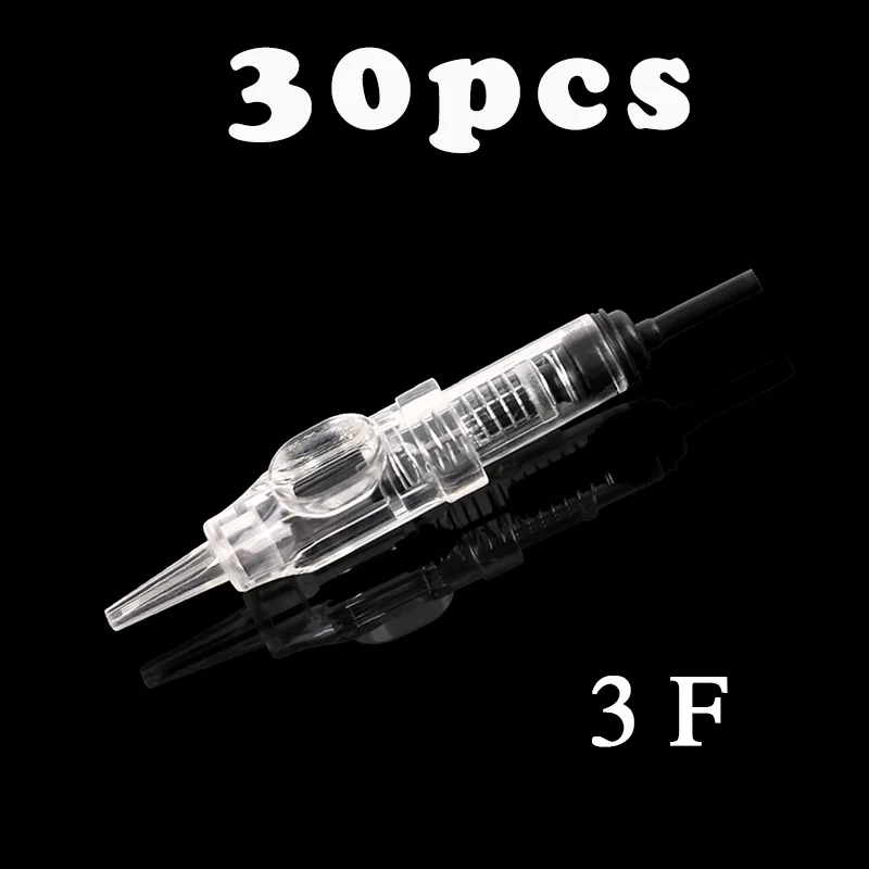 30pcs 3F Микроблейдинг Татуировка роторная машина ручка тату комплект lcd полуперманентный макияж машина легко щелчок брови губы гибридные татуировки пистолеты - Цвет: 30pcs 3F