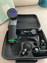 Pistola de masaje de percusión de tejido profundo, masajeador muscular para aliviar el dolor, 30 velocidades, pantalla táctil LCD, pistola de Fascia, masajeador corporal eléctrico