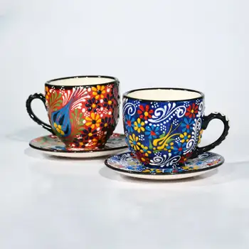 

specially made ottoman patterned coffee espresso cup teapot