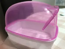 Animal-Accessories Container Hamster Bath-House Sand Small Non-Slip Clear 1PCS Rectangle