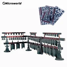 Microworld – Puzzle Nano en métal 3D, carillons au trésor National, Kits de modèles d'instruments musicaux, jouets de bricolage découpés au Laser, cadeaux pour adultes