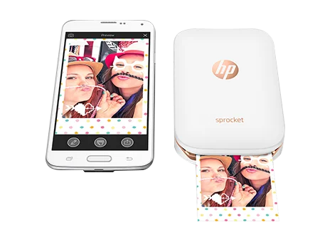 cheap mini printer HP Sprocket Plus White Or Black Photo Printer Instant Photo Printer Sticker Print Pictures canon zoemini photo printer