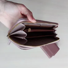 WEICHEN-cartera de mano larga para mujer, billetera de gran capacidad, monedero para teléfono, tarjetero