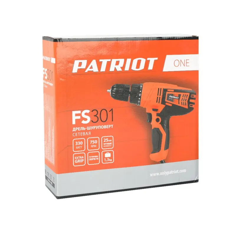 Дрель-шуруповерт сетевая PATRIOT FS 301 The One