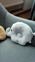 Almohada de dibujos animados para bebés, almohada adaptable a la forma de bebés, suave, transpirable, para niño reposacabezas, suministros para bebés, 1 Uds.