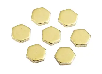 

Brass Hexagon Blank - Raw Brass Hexagon Stamping Blank - Brass Stamping Tag - 200PCS/LOT - 4.6x4.19x0.96mm - PP2370