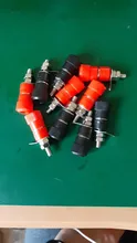 Socket-Connector Banana-Plugs Binding-Post 4mm Nickel-Plated Black Red 10pcs Nut DIY