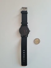 Reloj de lujo de cuero para Hombre, pulsera negra de acero inoxidable ultrafina, Reloj Masculino