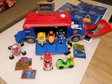 Coche de juguete de plástico de la Patrulla canina para niños, juguete de la Patrulla canina, autobús de rescate, modelo de figura de acción, regalo de cumpleaños