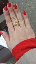 Anillo de serpiente de estilo Retro para hombre y mujer, anillo ajustable abierto en forma de serpiente Punk, Color dorado, regalo de joyería