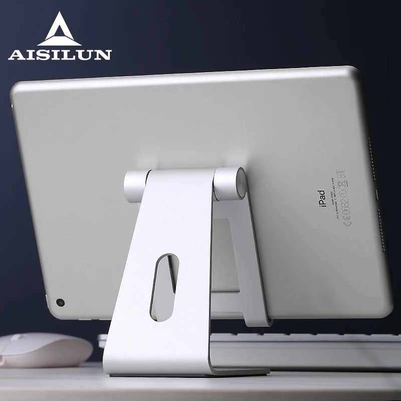Adjustable Aluminum Tablet Stand Multi-Angle Non-Slip Desk Tablet/Phone Holder for iPad Tab Kindle Nintendo Switch (Up to 12.9&quot) |