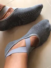 Vendaje Yoga calcetines Anti-deslizamiento rápido seca deportes de las señoras medias de Ballet calcetín de baile zapatillas para las mujeres calcetines de algodón