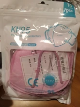 Mascarilla facial KN95 FFP2 con filtro CE, tapabocas antipolvo, 5-100 Uds.