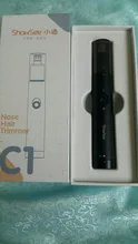 SHOWSEE-Afeitadora eléctrica C1-BK para la nariz, Mini afeitadora portátil para el pelo, resistente al agua, segura, cómoda