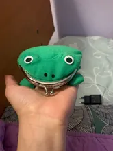 Cartera de rana de Anime Adorable para mujer, llavero de cartera, bolso para Cosplay, accesorios para bolso