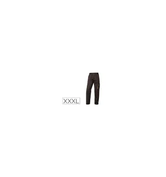 

DELTAPLUS pants with adjustable waist and 5 pockets brown-green size XXXL