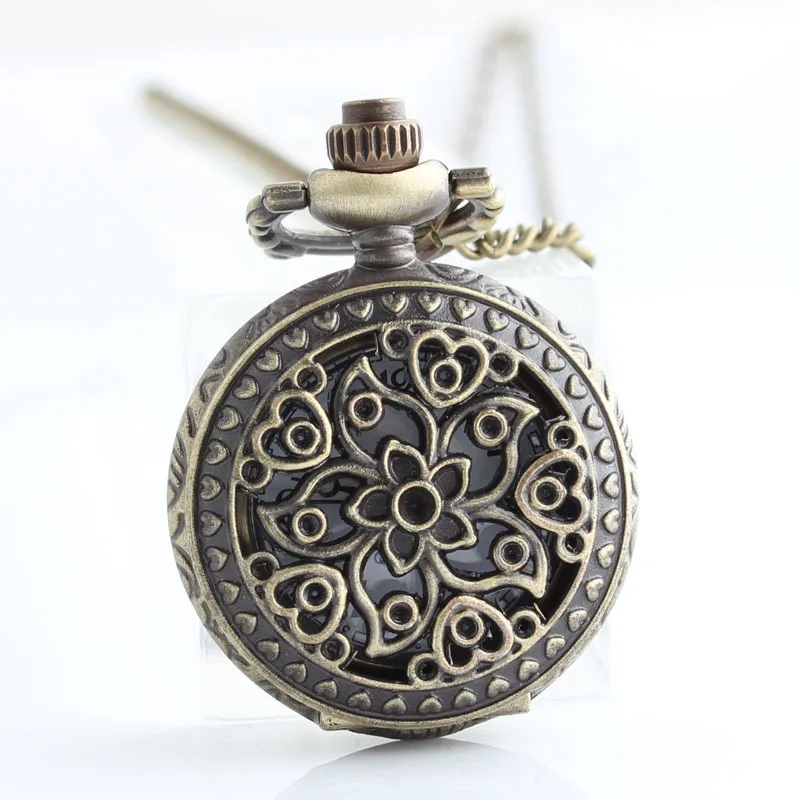 

Винтажные Резные кварцевые карманные часы с цепочкой в стиле стимпанк