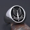 Special Air Service SAS Who Dares Wins Force Military Sterling Silver Ring 2