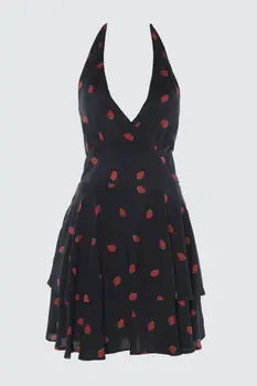 

Trendyol Strawberry Printed Viscose Dress TBESS20EL0776