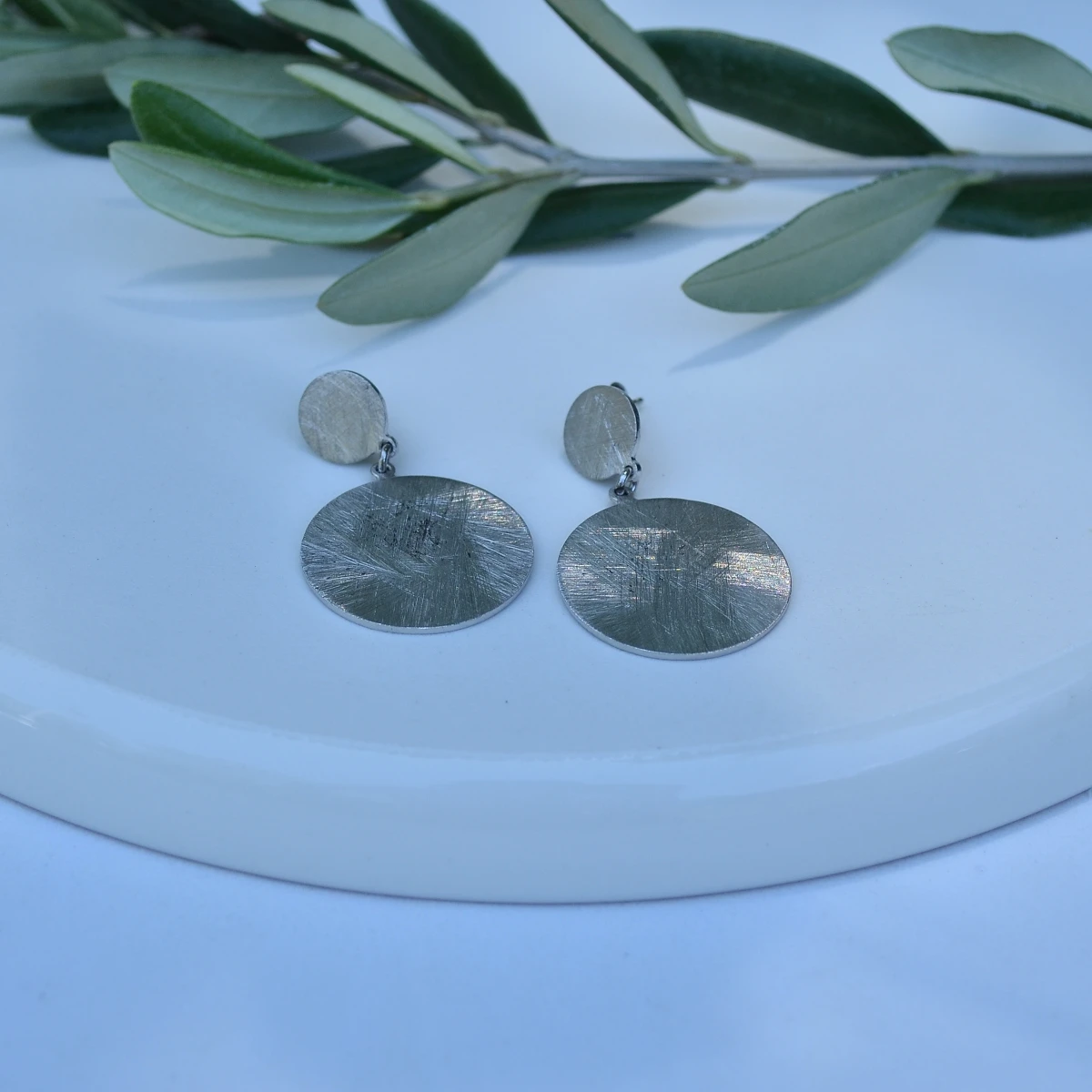 

Handmade silver earrings free shipping from Turkey